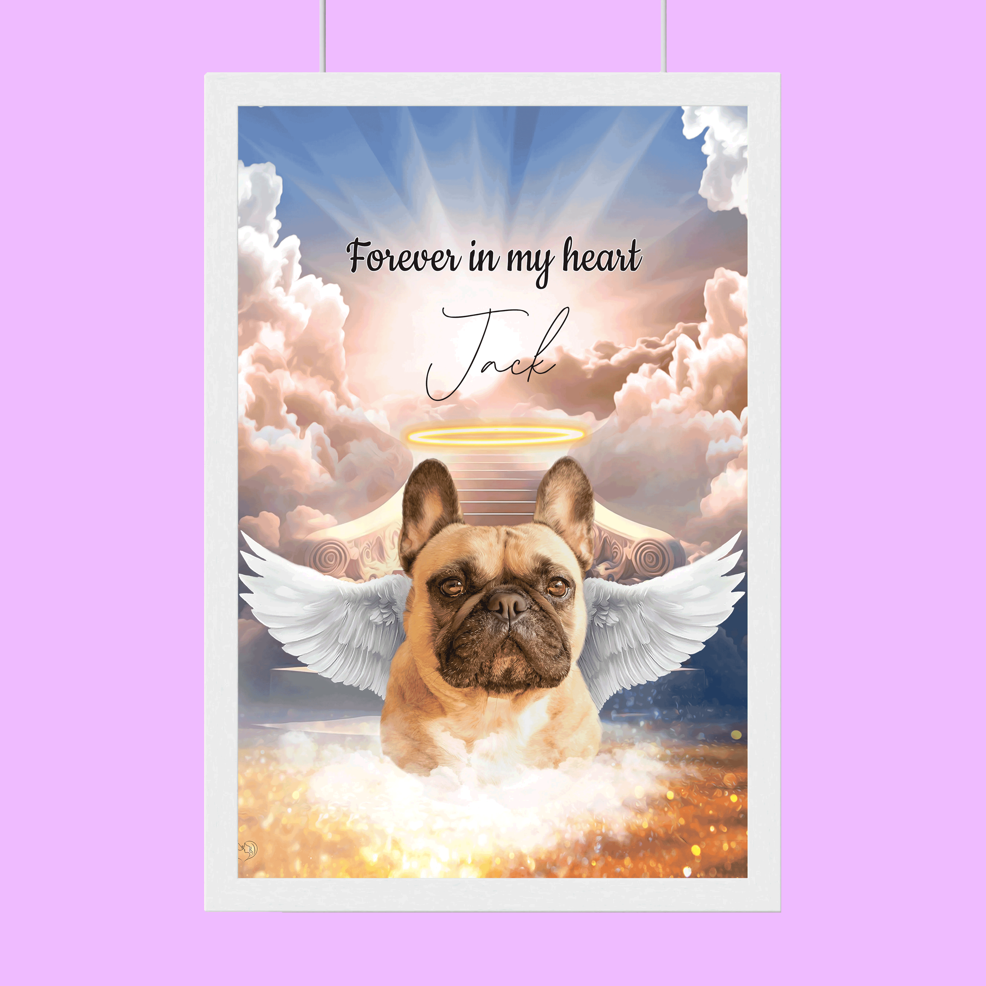 Halo Angel Style - Custom Pet Portrait